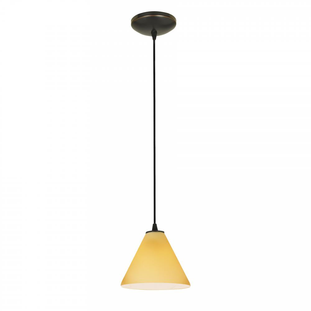 Amber Sydney 1 Light Mini Pendant by Access
