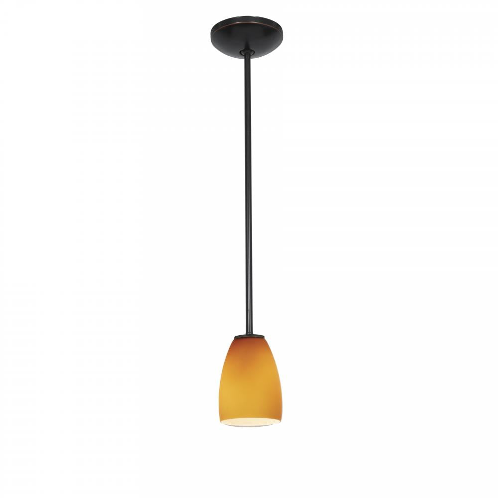 Amber Janine 1 Light Mini Pendant by Access