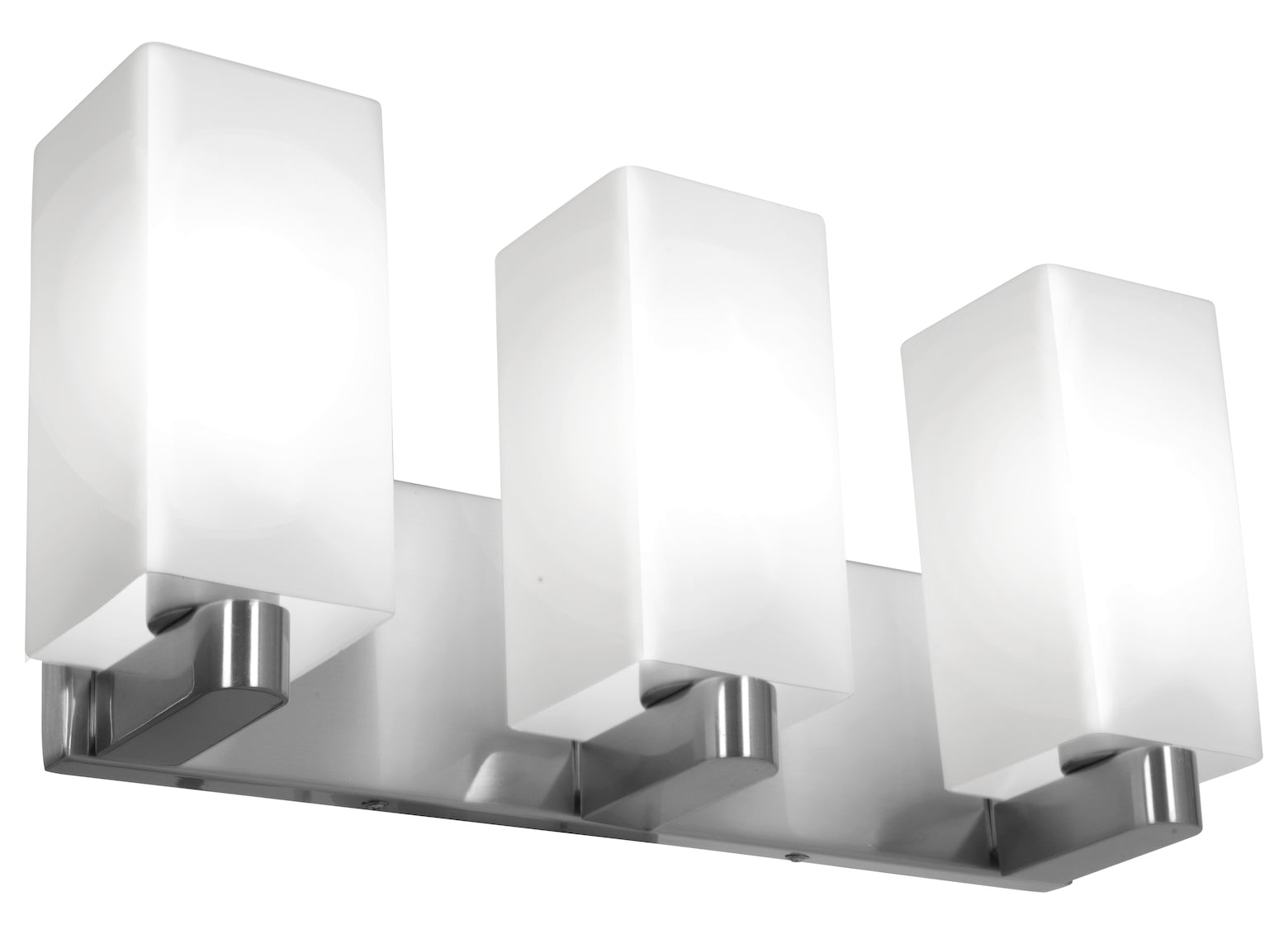 Brushed Steel / Opal  3 Light Vanity by Access