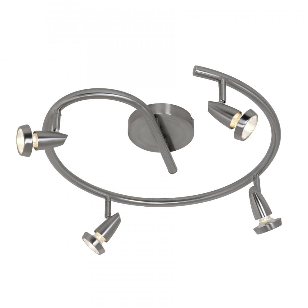 Bronze  4 Light Semi-Flush Ceiling Spot Light With Swivel Base by Access