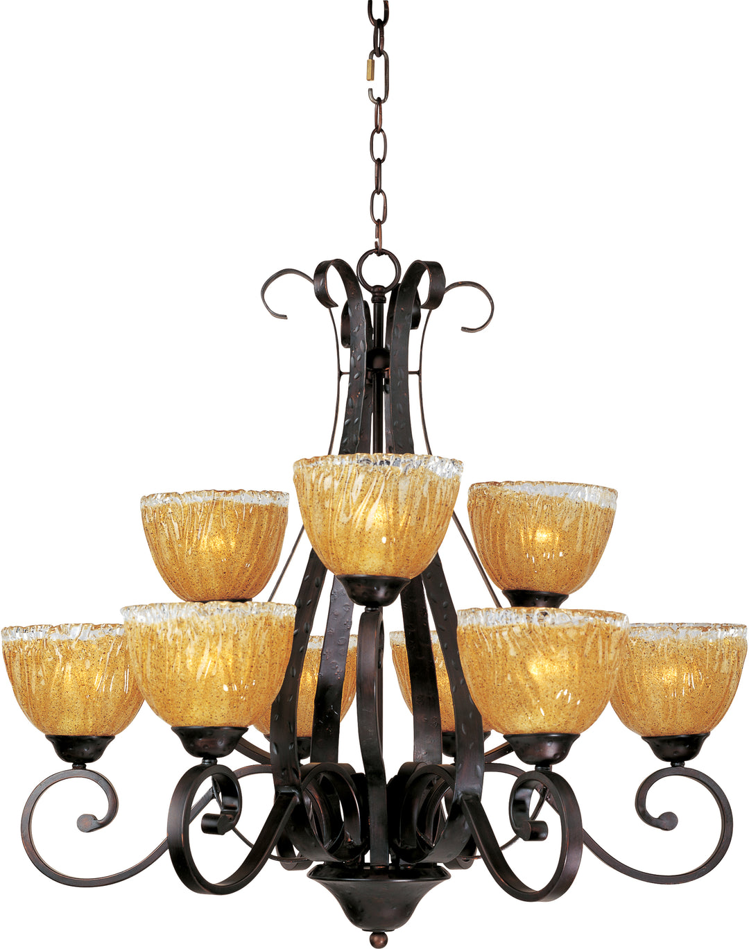 Three Light Satin Nickel Satin White Glass Bowl Semi-Flush Mount by Maxim