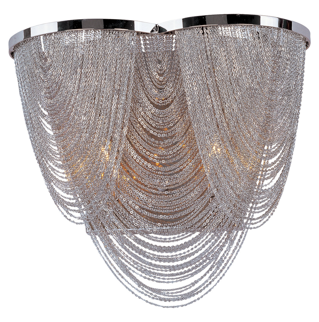 Two Light Polished Nickel Wall Light by Maxim