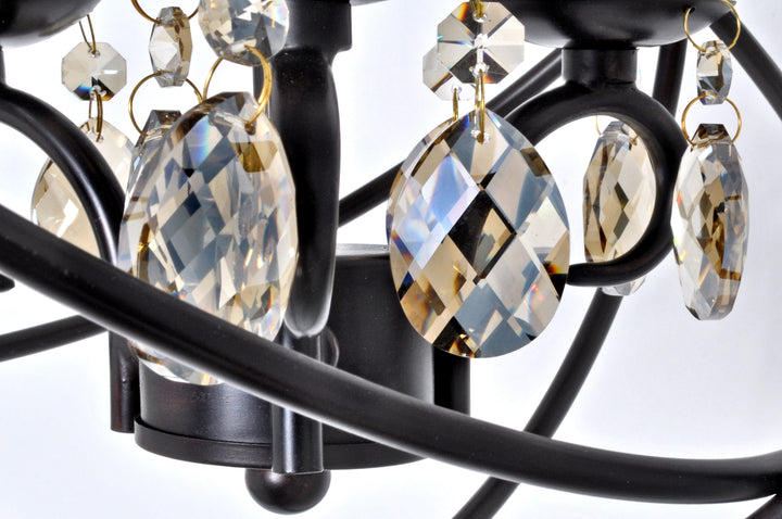 Six Light Oil Rubbed Bronze Up Chandelier
