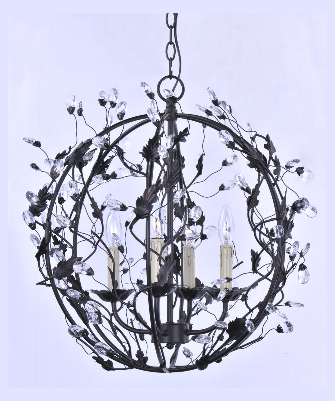 Three Light Oil Rubbed Bronze Up Mini Chandelier