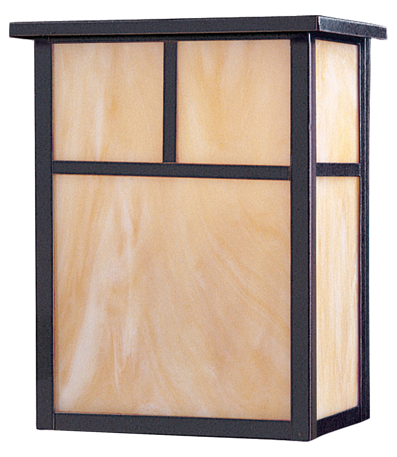 Two Light Burnished Honey Glass Outdoor Wall Light by Maxim