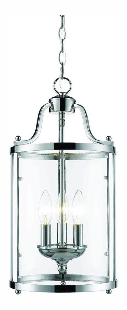 Chrome Payton 3 Light Pendant by Golden