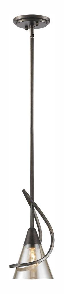 Burnt Sienna  Mini Pendant with 1 Light by Golden