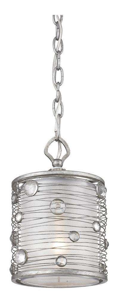 Peruvian Silver  Mini Pendant with 1 Light by Golden