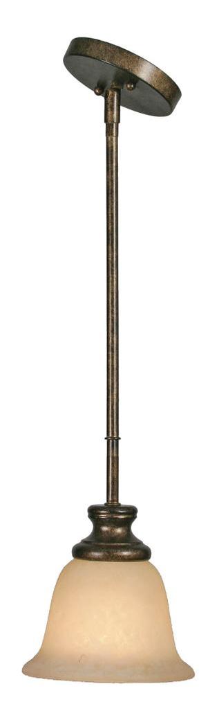 Burnt Sienna Single Light Mini Pendant by Golden