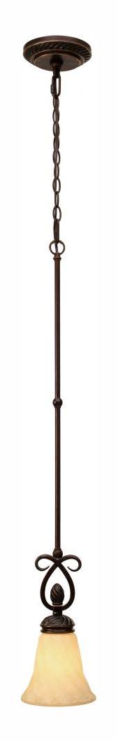 Cordoban Bronze Single Light Down Lighting Mini Pendant by Golden