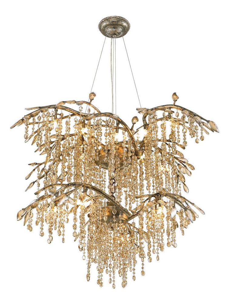 Mystic Gold  18 Light Chandelier by Golden