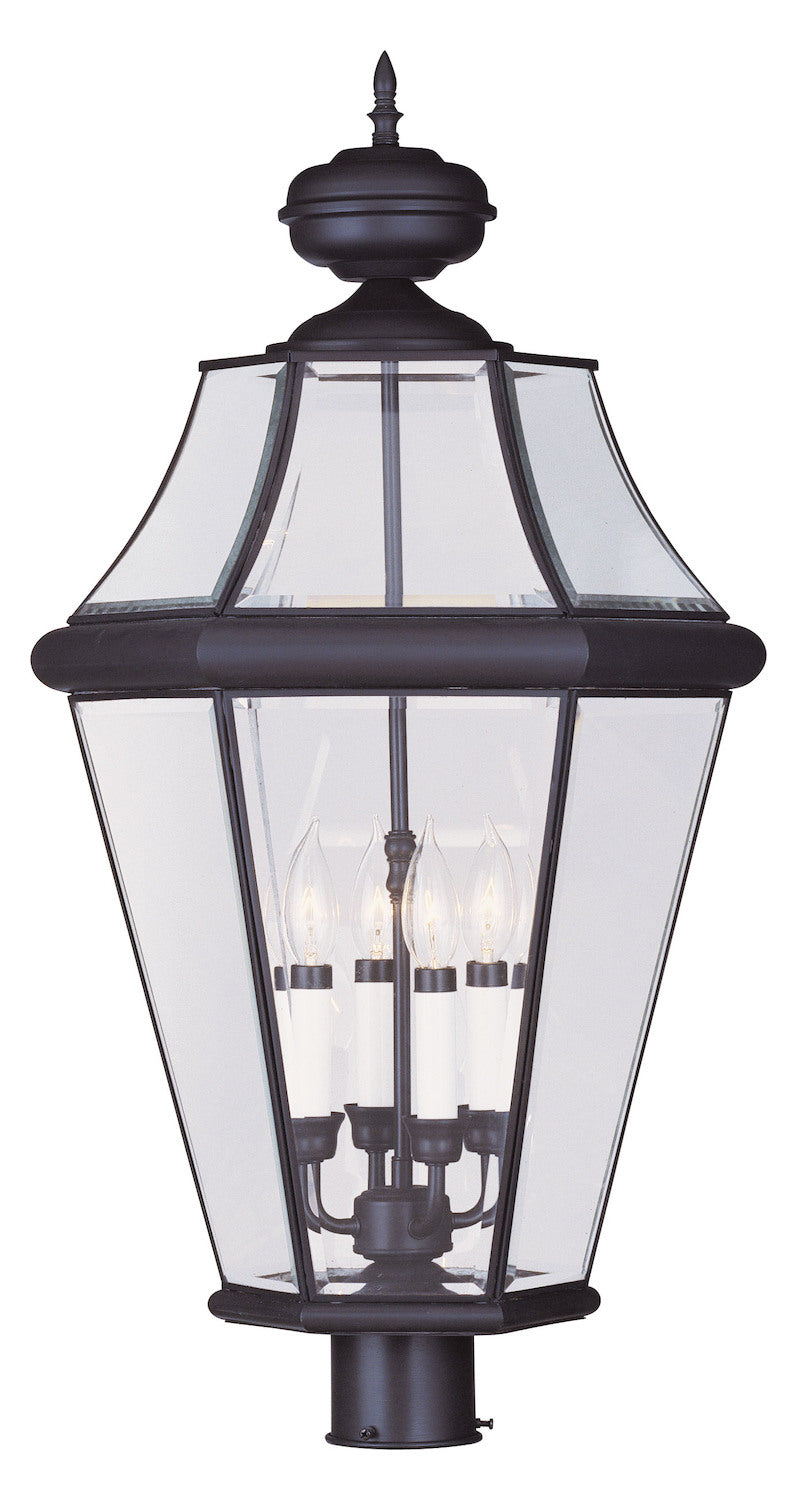 4 Light Bronze Outdoor Post Lantern by Livex Lighting