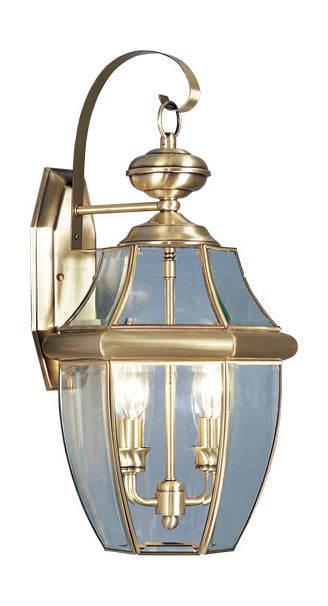 Antique Brass Wall Lantern by Livex Lighting