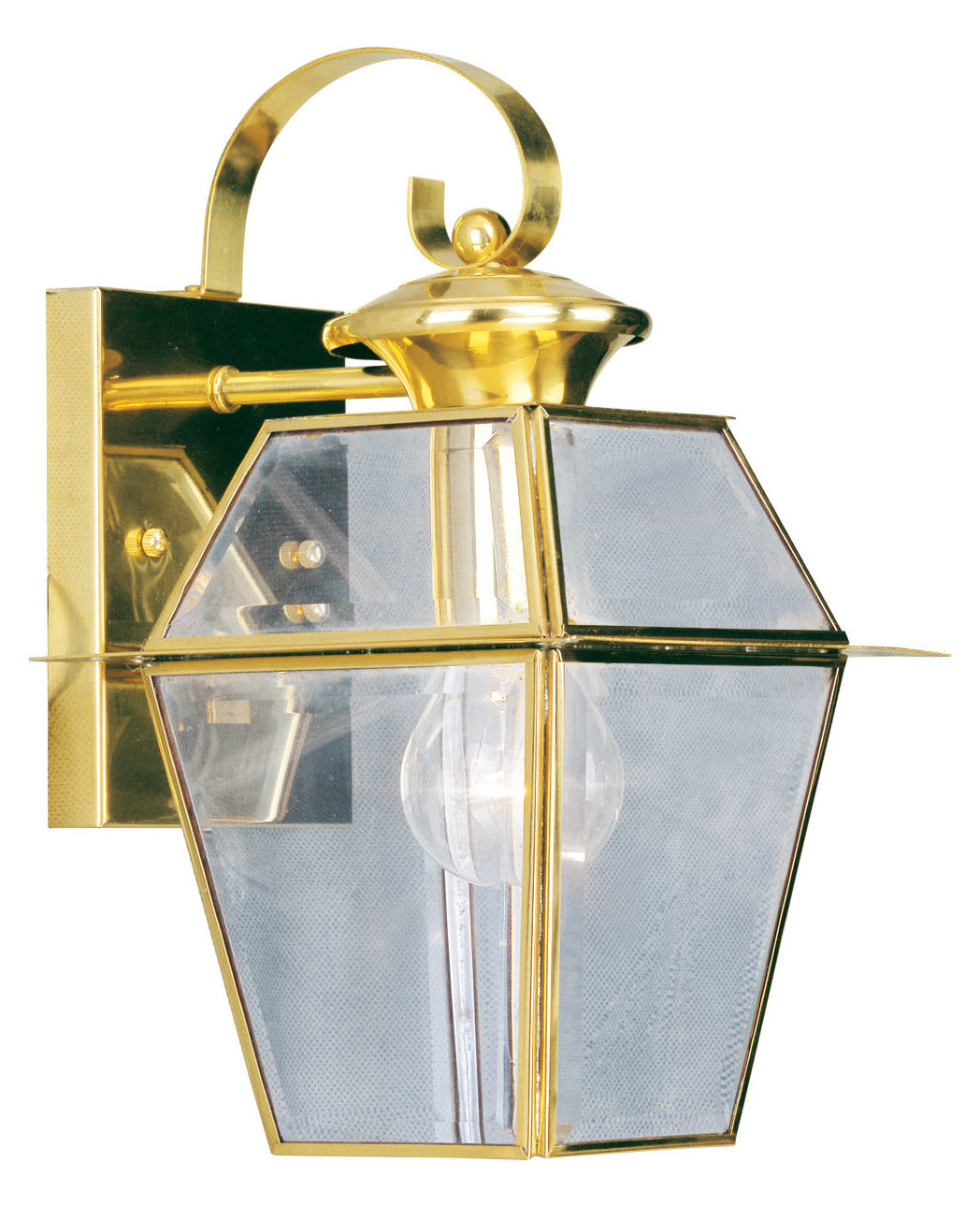 Polished Brass Wall Lantern by Livex Lighting