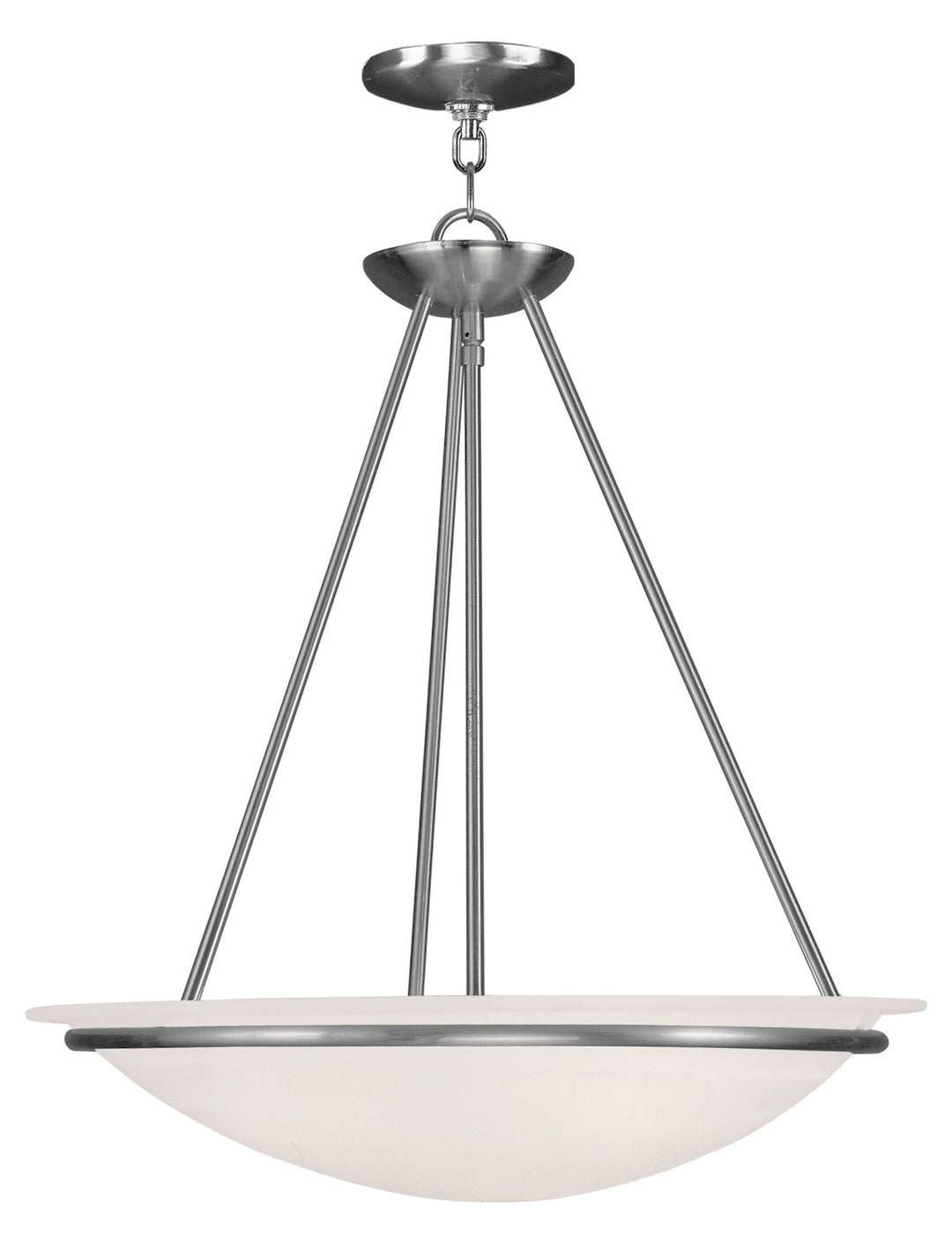 Brushed Nickel Up Pendant by Livex Lighting