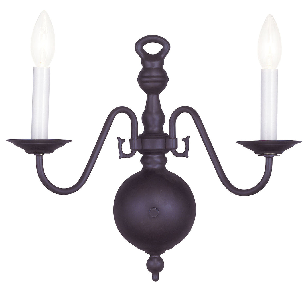 2 Light Bronze Wall Sconce by Livex Lighting