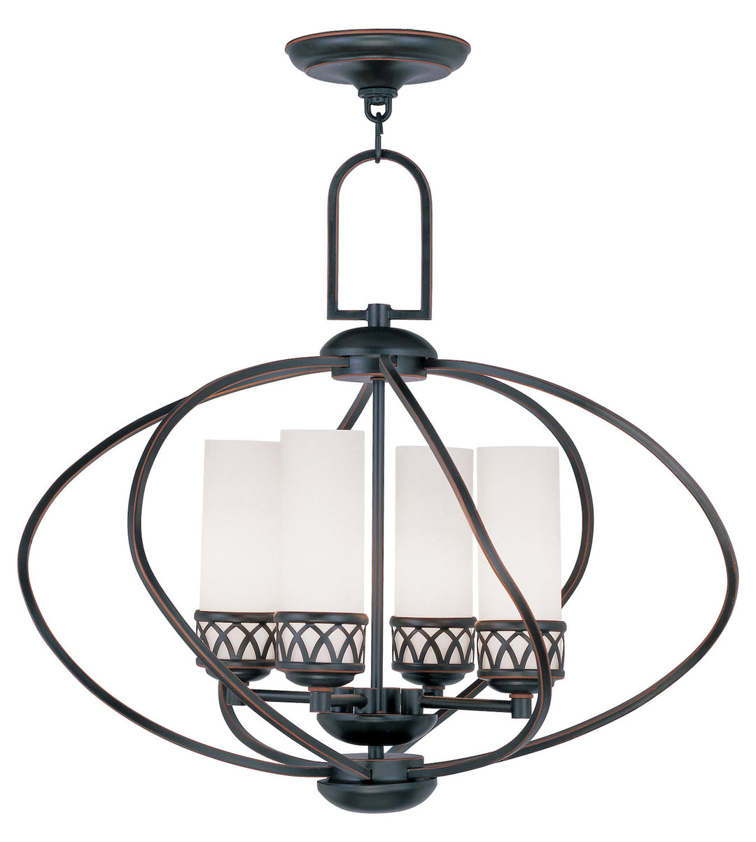 Olde Bronze Up Chandelier by Livex Lighting
