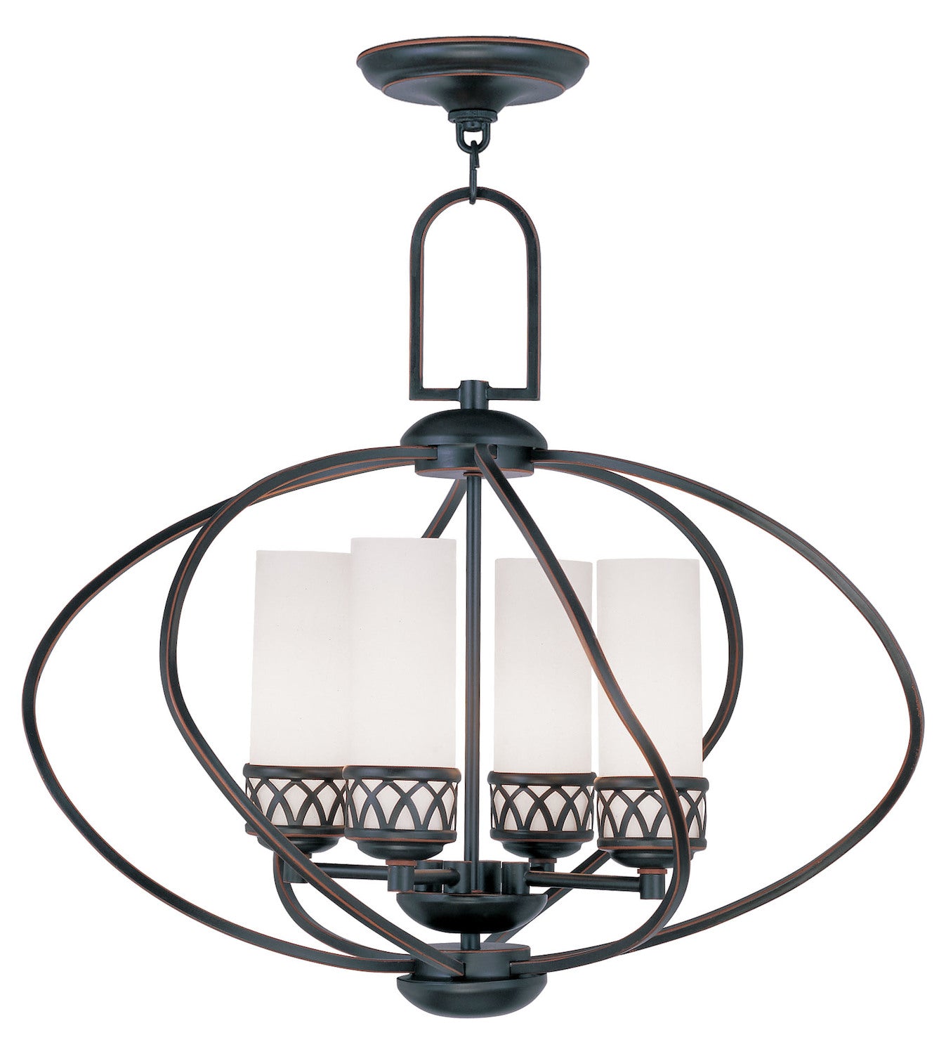 Olde Bronze Up Chandelier by Livex Lighting
