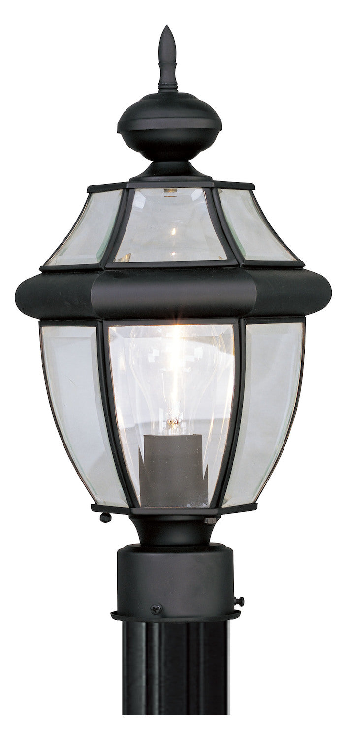 1 Light Black Outdoor Post Lantern by Livex Lighting