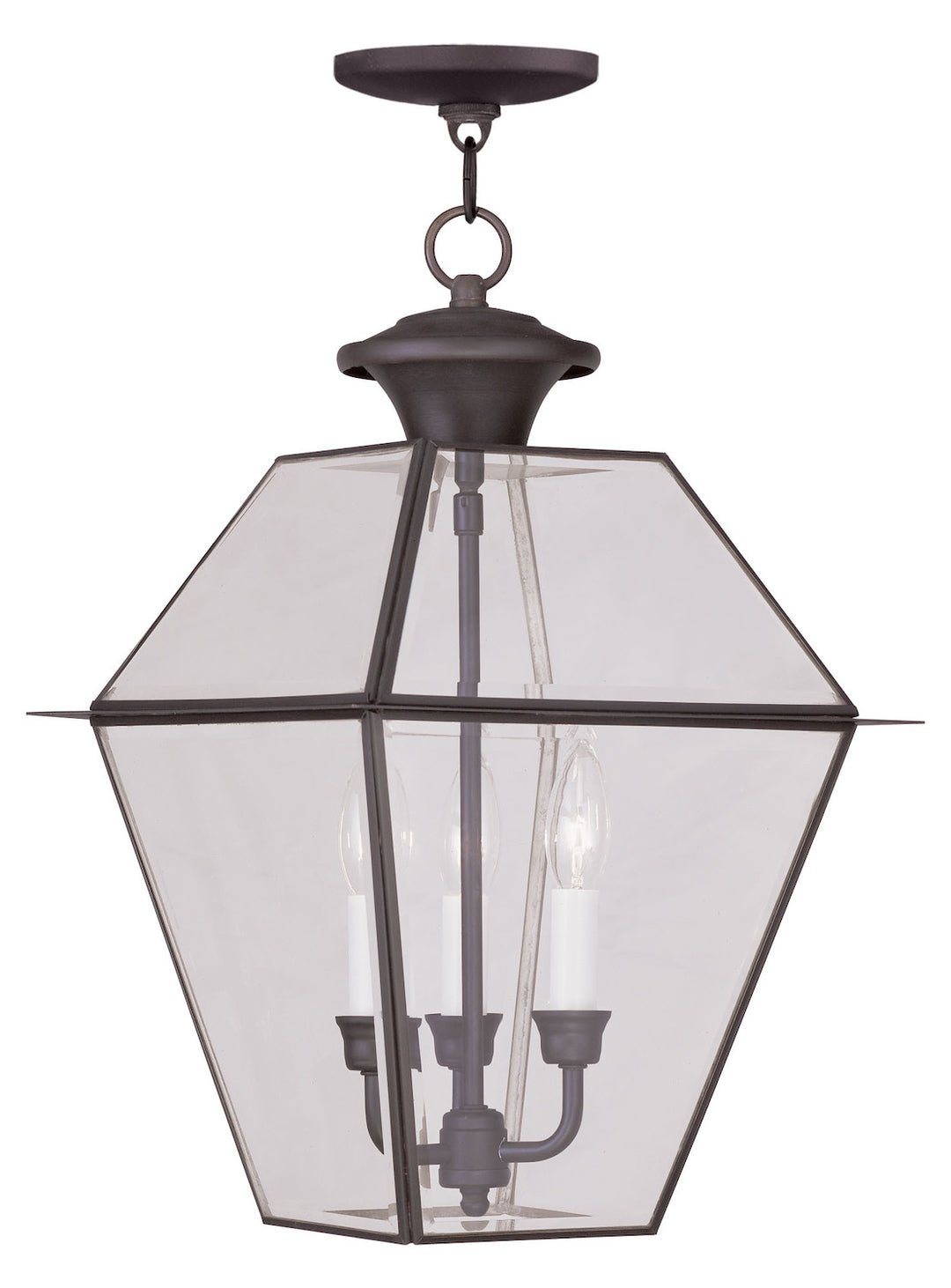 Bronze Hanging Lantern by Livex Lighting
