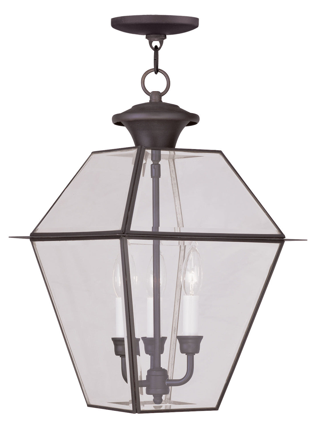 Bronze Hanging Lantern by Livex Lighting