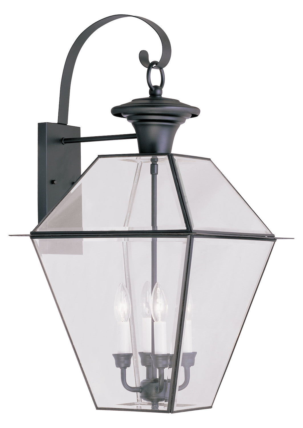 4 Light Black Outdoor Wall Lantern by Livex Lighting