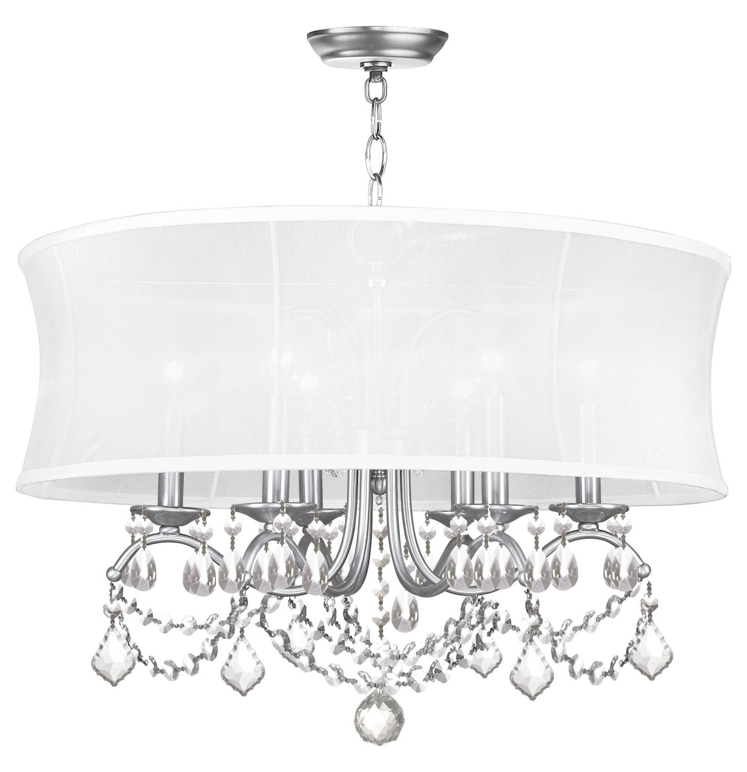 Brushed Nickel Up Chandelier by Livex Lighting