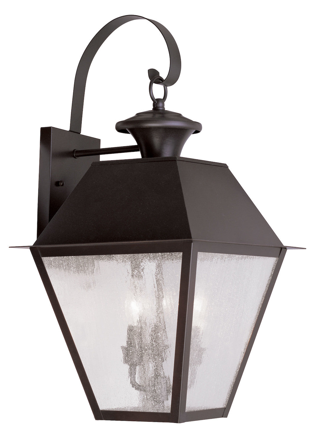 3 Light Bronze Outdoor Wall Lantern by Livex Lighting