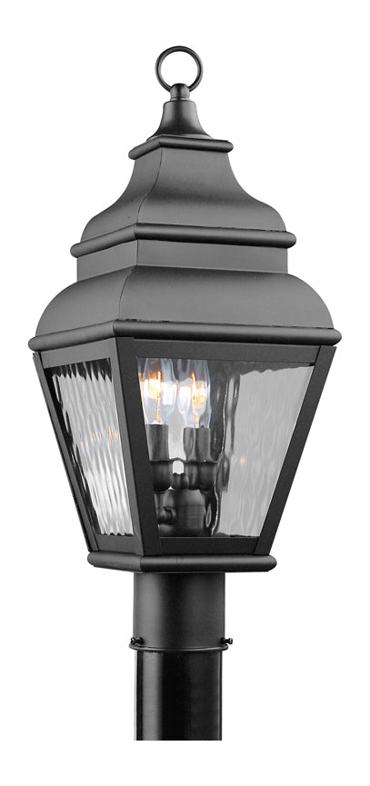 Black  Post Light With 2 Lights by Livex Lighting
