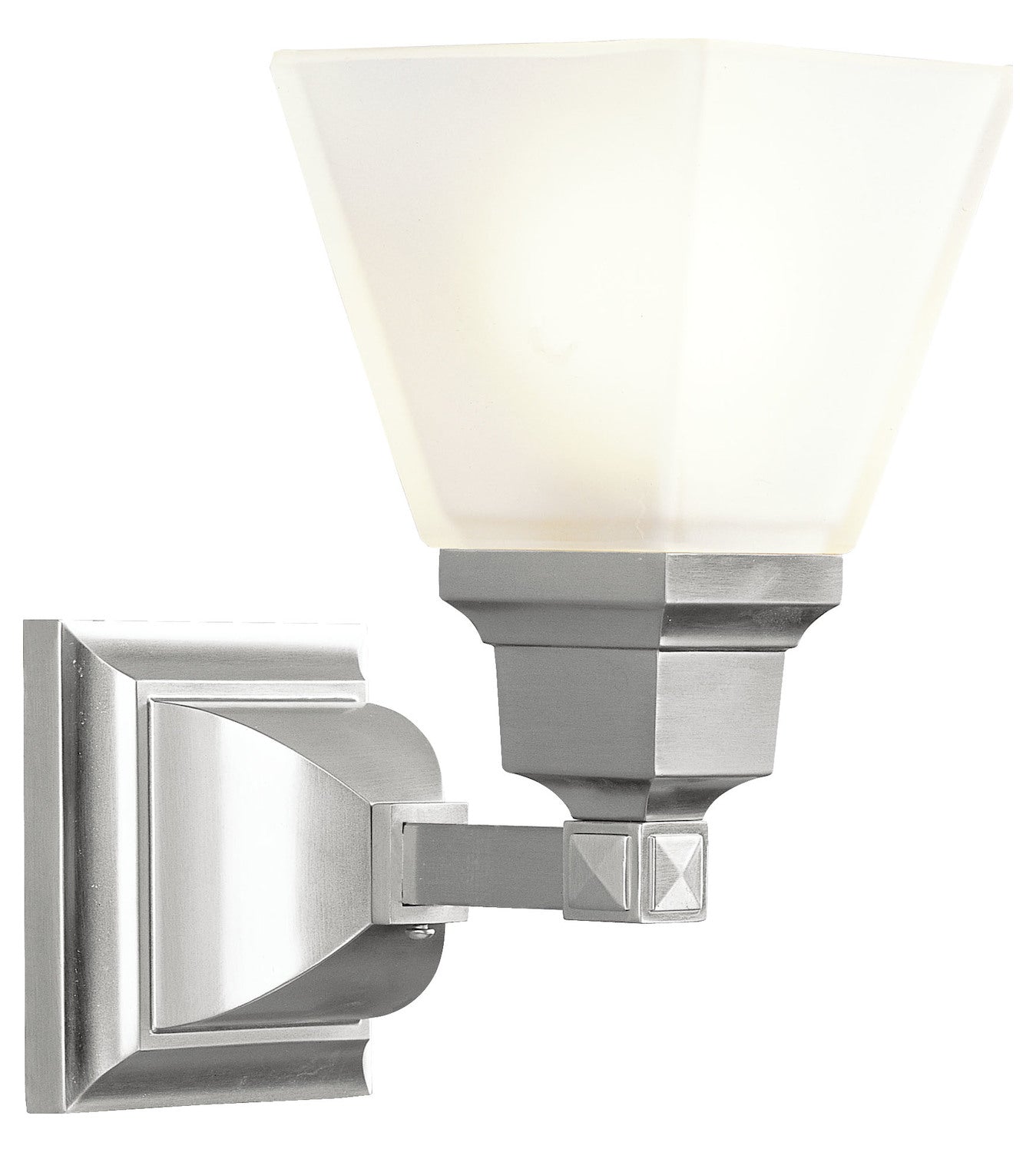Brushed Nickel Bathroom Sconce by Livex Lighting
