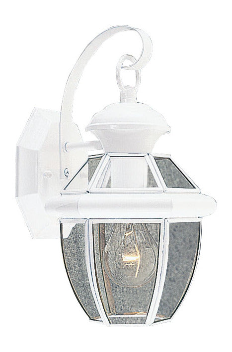 1 Light White Outdoor Wall Lantern by Livex Lighting