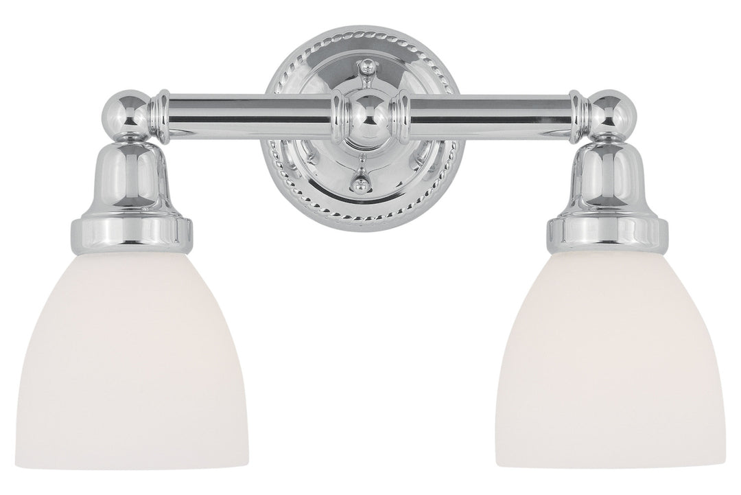 2 Light Polished Chrome Bath Light by Livex Lighting