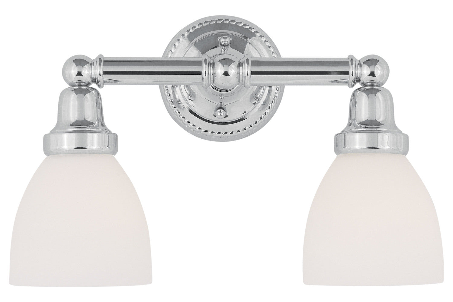2 Light Polished Chrome Bath Light by Livex Lighting