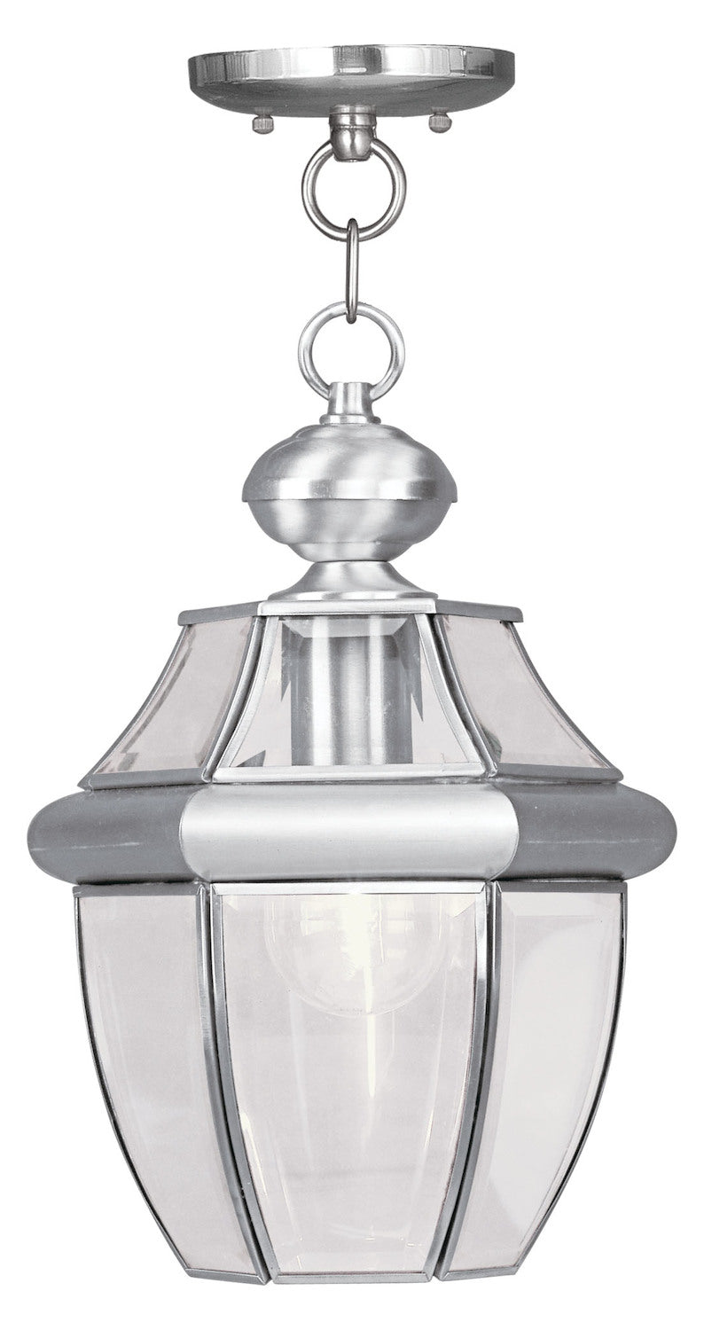 Brushed Nickel Hanging Lantern by Livex Lighting