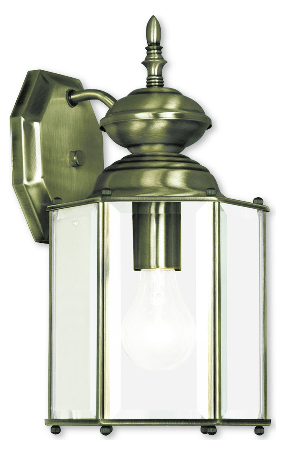 Antique Brass Wall Lantern by Livex Lighting