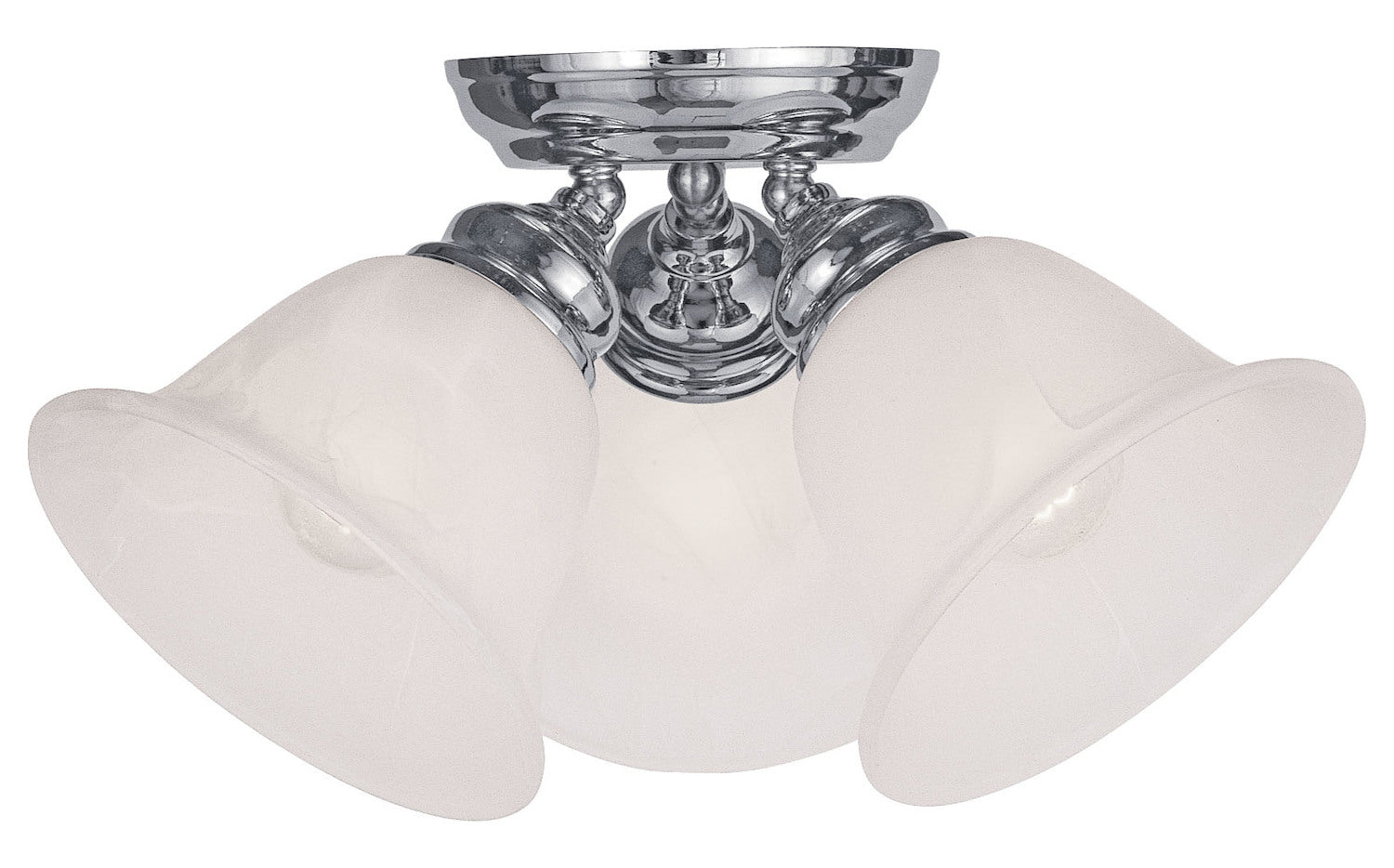 3 Light Polished Chrome Ceiling Mount by Livex Lighting