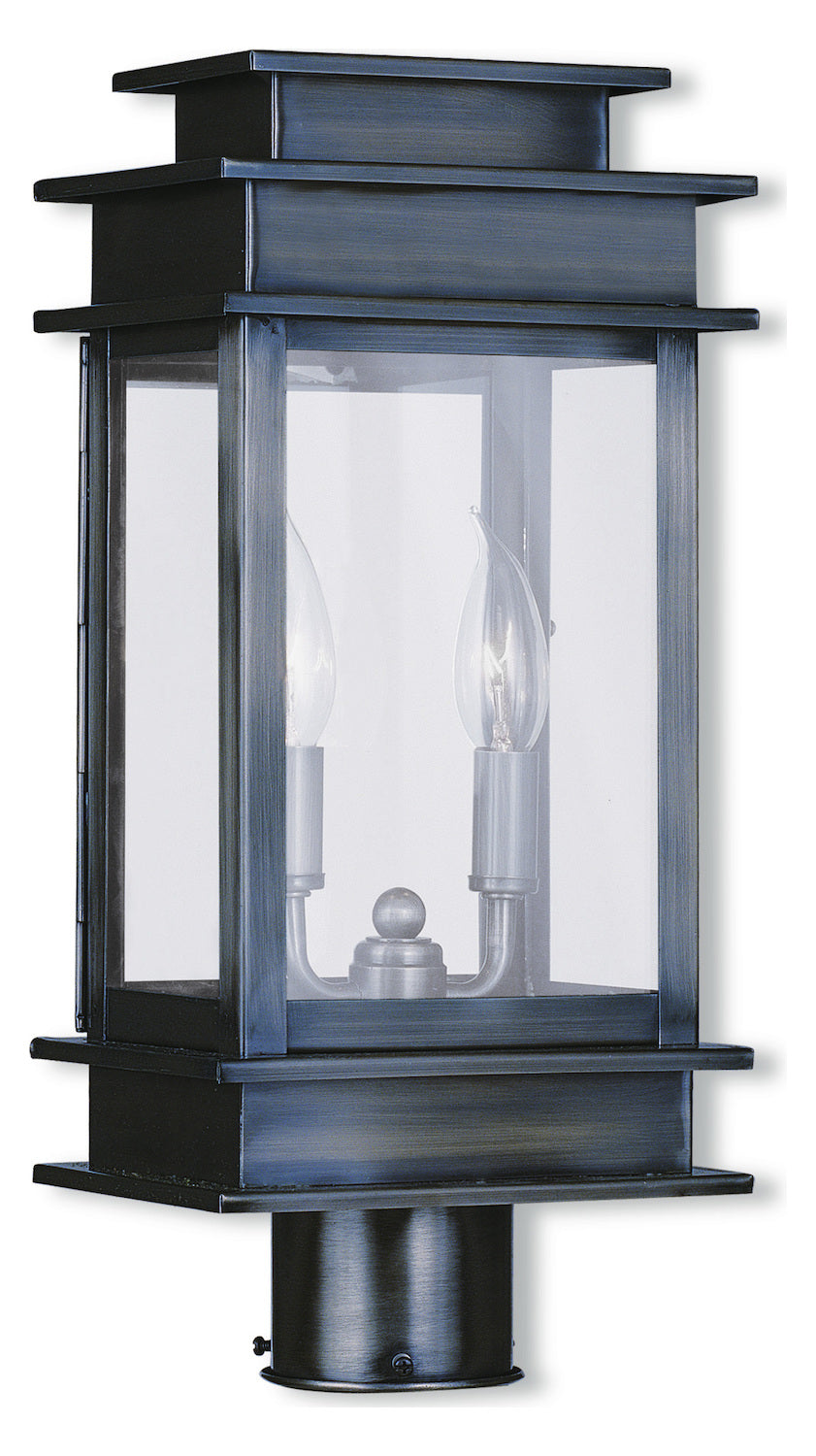 Vintage Pewter Post Light by Livex Lighting