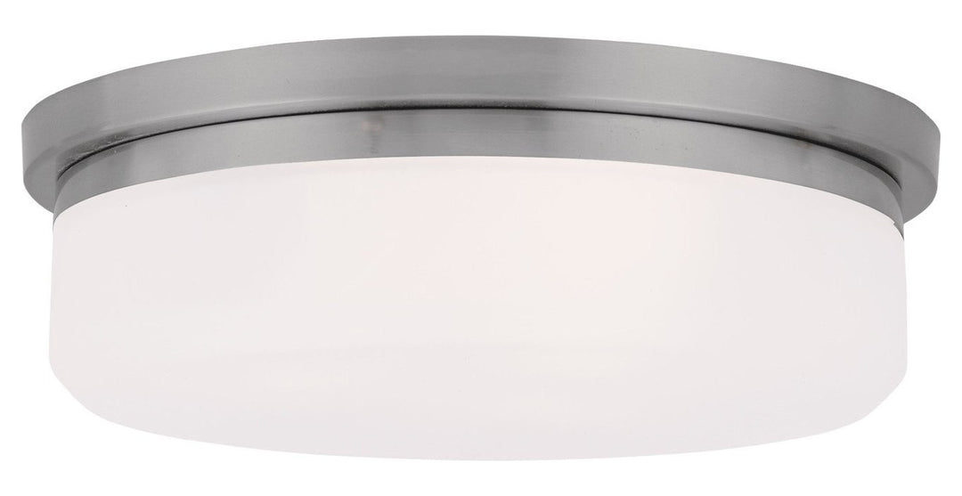 Brushed Nickel Mushroom Flush Mount by Livex Lighting