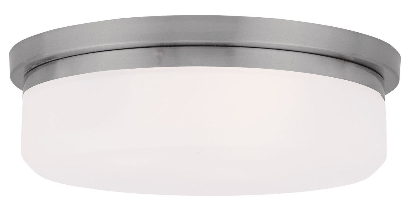 Brushed Nickel Mushroom Flush Mount by Livex Lighting