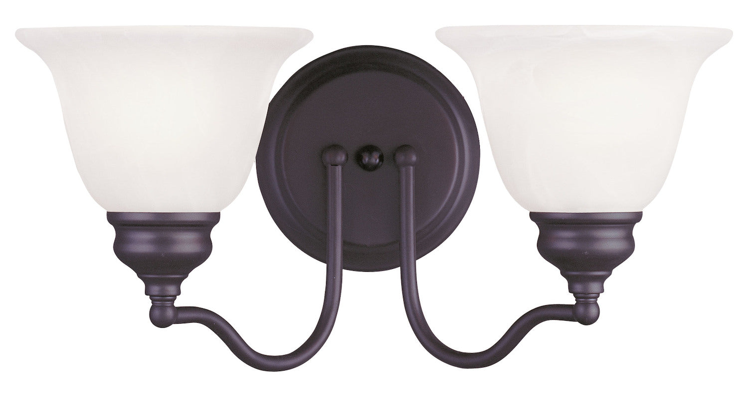 2 Light Bronze Bath Light by Livex Lighting