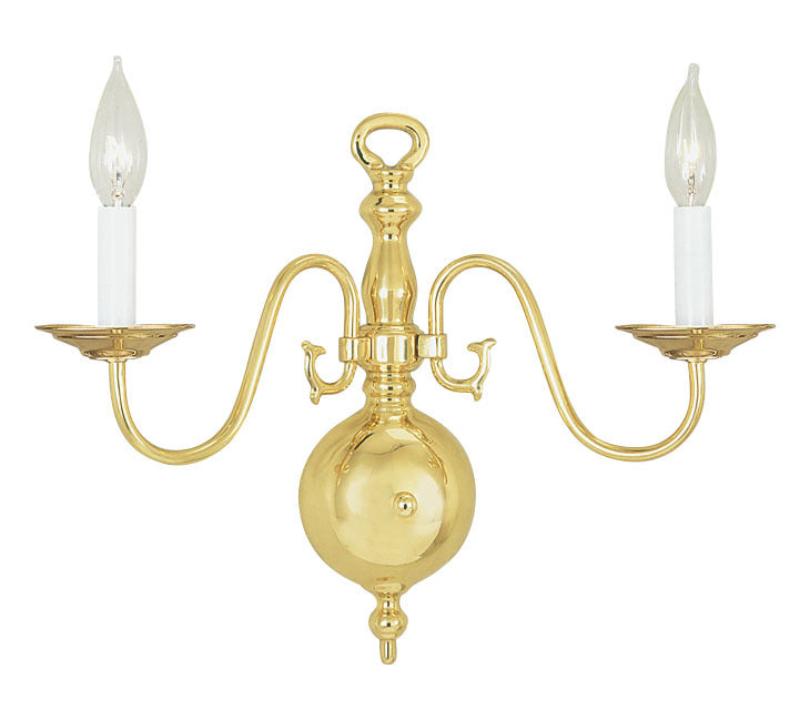 Polished Brass Wall Light by Livex Lighting