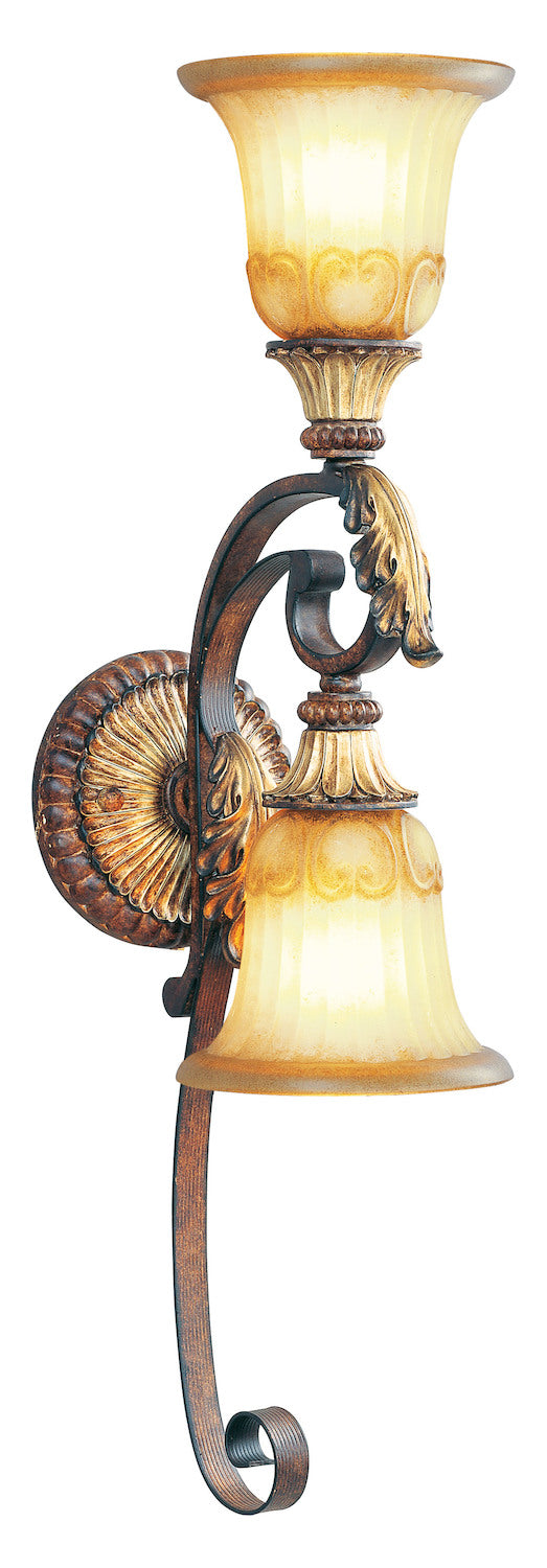 Verona Bronze With Aged Gold Leaf Accents Wall Light by Livex Lighting