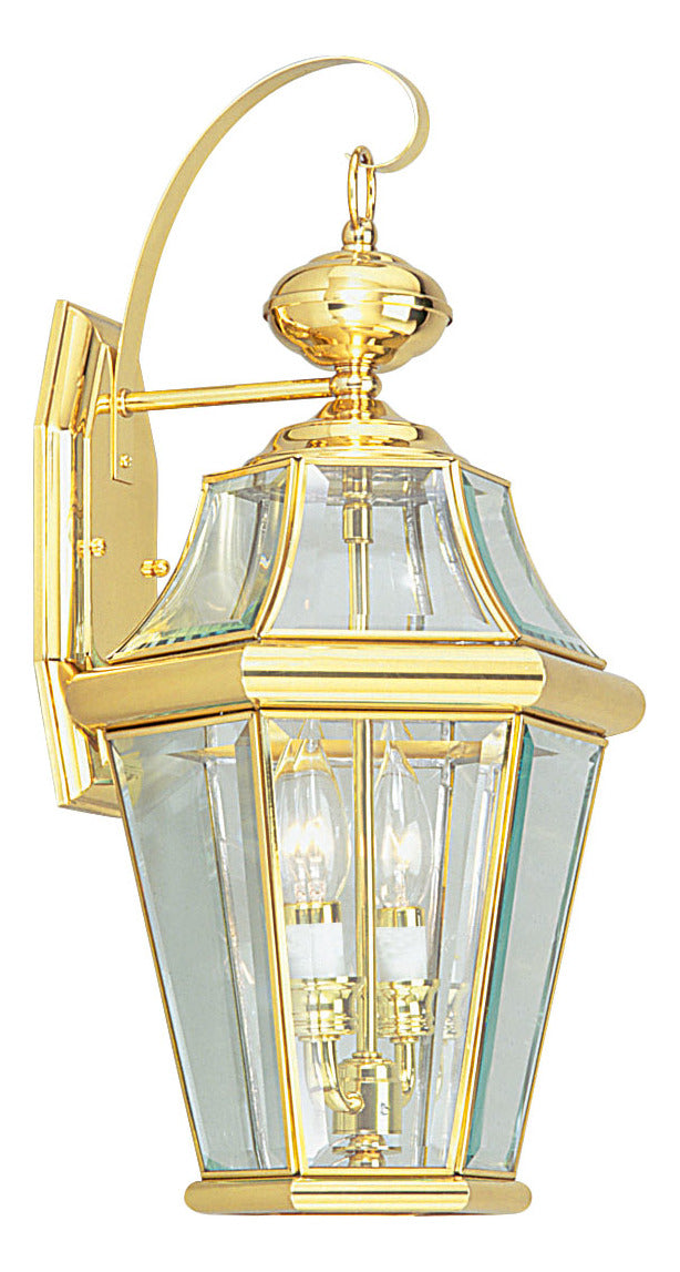 Polished Brass Wall Lantern by Livex Lighting