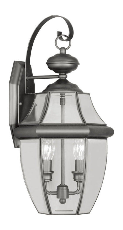 2 Light Black Outdoor Wall Lantern by Livex Lighting
