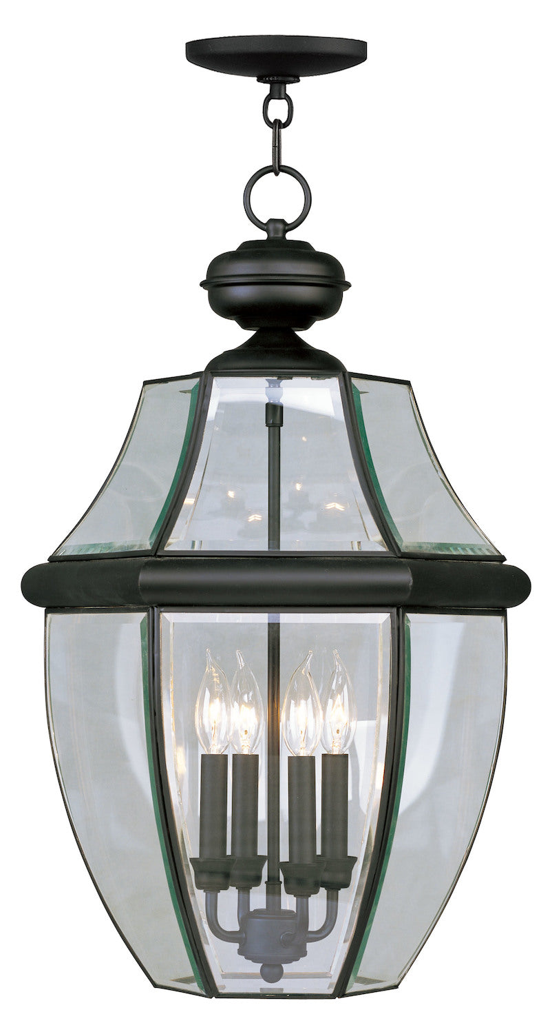 Black Outdoor Foyer Hall Fixture by Livex Lighting
