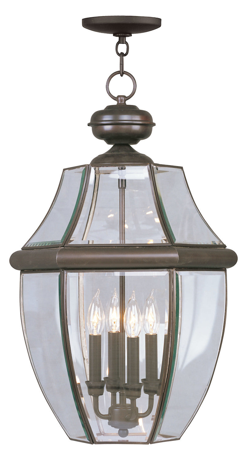 Bronze Outdoor Foyer Hall Fixture by Livex Lighting