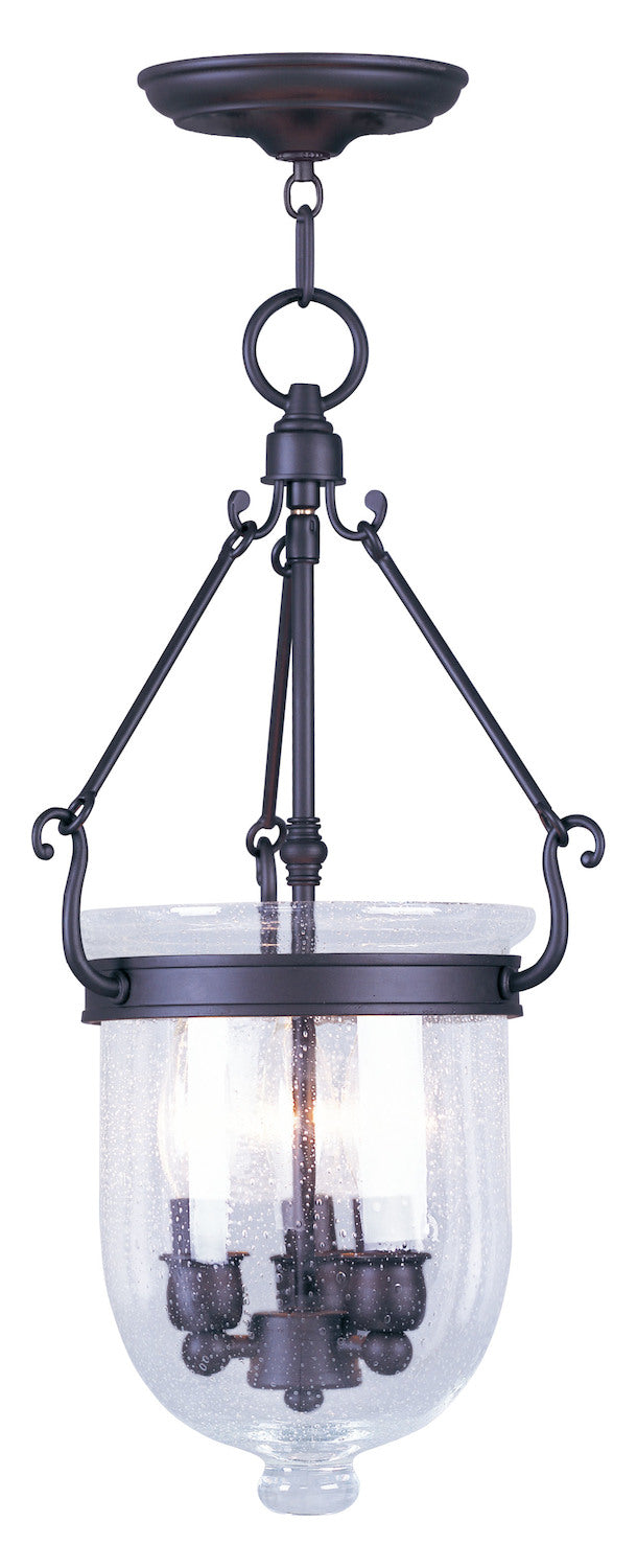 Bronze Foyer Hall Semi-Flush Mount by Livex Lighting
