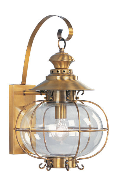 Flemish Brass Wall Lantern by Livex Lighting