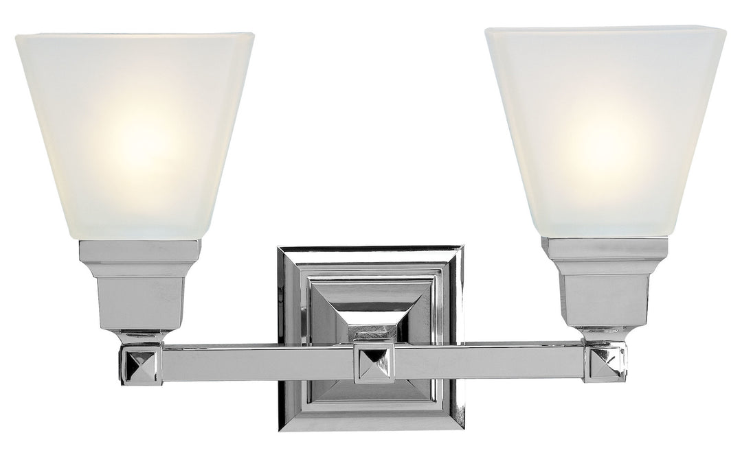 2 Light Polished Chrome Bath Light by Livex Lighting