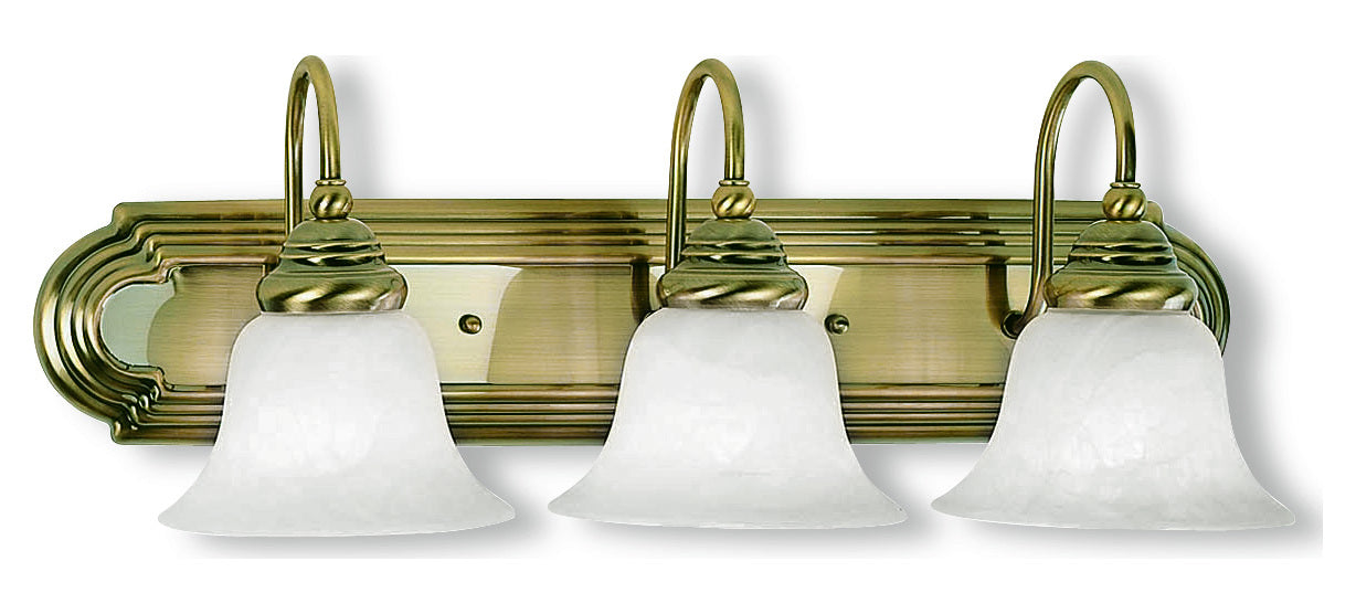 Antique Brass Vanity by Livex Lighting